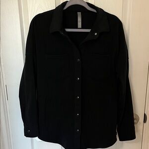 Mondetta Black Snap-Front Jacket